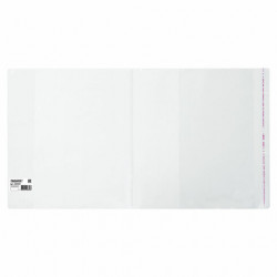 Обложка ПП для учебников ПИФАГОР, универсальная, клейкий край, 100 мкм, 265х590 мм, Штрих-код, 229359
