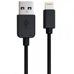 Кабель USB 2.0-Apple Lightning, 1 м, RED LINE, для подключения IPhone (IPad), черный, УТ000008646