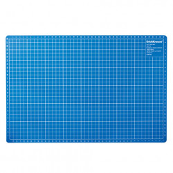 Коврик-подкладка настольный для резки А3 (450х300 мм), сантиметровая шкала, синий, 3 мм, ERICH KRAUSE, 19272