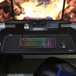 Коврик для мыши и клавиатуры игровой с подсветкой (RGB) SONNEN 